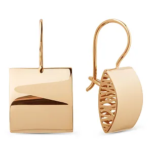 Серьги из красного золота