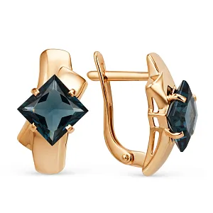 Серьги из красного золота