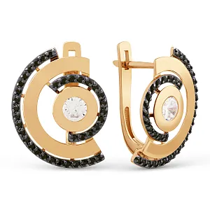 Серьги из красного золота