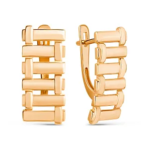 Серьги из красного золота