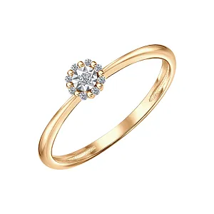 Кольцо из красного золота