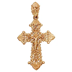 Крест из красного золота