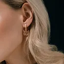Серьги из красного золота