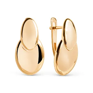 Серьги из красного золота