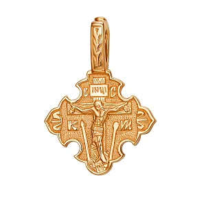 Крест из красного золота