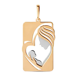 Подвеска из красного золота