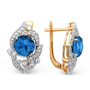 Серьги из красного золота