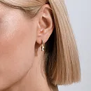 Серьги из красного золота с фианитами