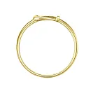 Кольцо из желтого золота с фианитами