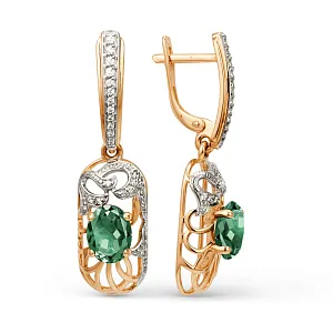 Серьги из красного золота