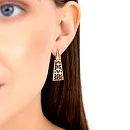 Серьги из красного золота