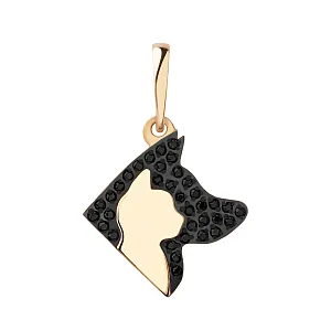 Подвеска из красного золота