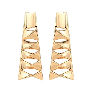 Серьги из красного золота