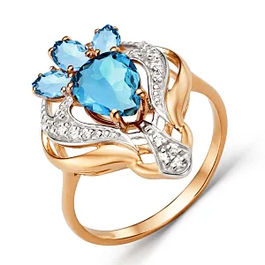 Кольцо из красного золота