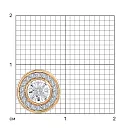 Подвеска из красного золота с бриллиантами