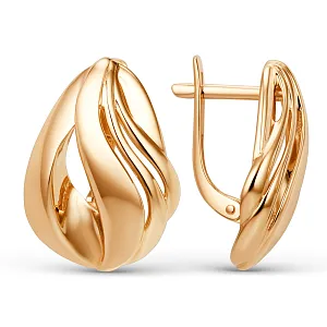 Серьги из красного золота
