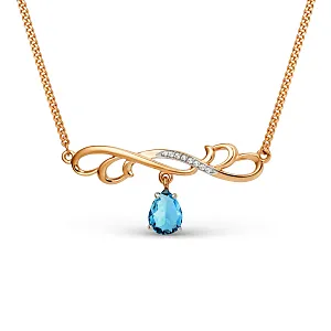 Колье из красного золота