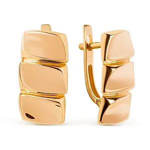 Серьги из красного золота