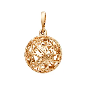 Подвеска из красного золота