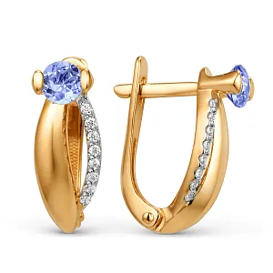 Серьги из красного золота