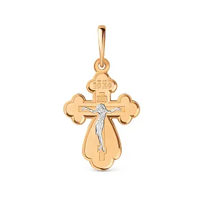 Крест из красного золота