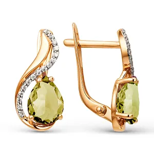 Серьги из красного золота