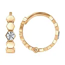 Серьги из красного золота с бриллиантами