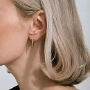 Серьги из красного золота с фианитами