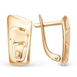 Серьги из красного золота