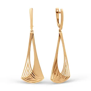 Серьги из красного золота