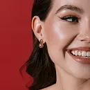 Серьги из красного золота