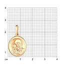 Подвеска из красного золота