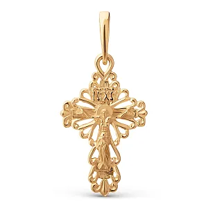 Крест из красного золота
