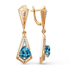 Серьги из красного золота