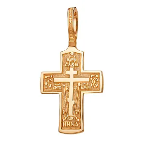 Крест из красного золота