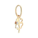 Подвеска из красного золота с фианитом