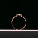 Кольцо из красного золота с фианитами