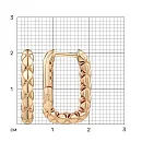 Серьги из красного золота