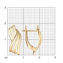 Серьги из красного золота