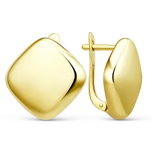 Серьги из желтого золота