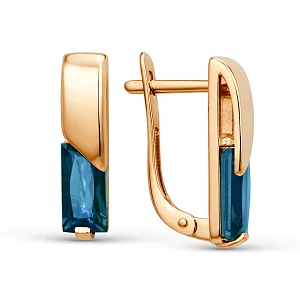 Серьги из красного золота