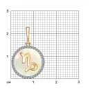 Подвеска из красного золота