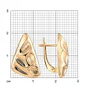 Серьги из красного золота