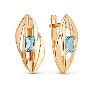 Серьги из красного золота