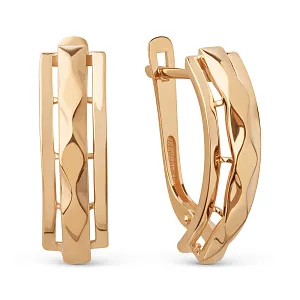 Серьги из красного золота