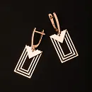 Серьги из красного золота