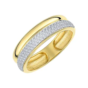 Кольцо из желтого золота с бриллиантами