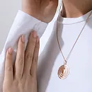 Подвеска из красного золота