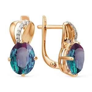 Серьги из красного золота