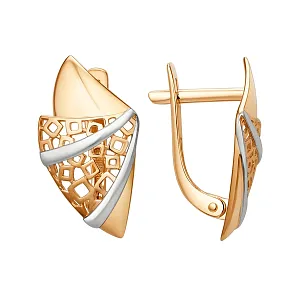 Серьги из красного золота